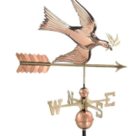 $600.00 - Peace Dove With Arrow Weathervane