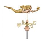 $600.00 - Mermaid With Starfish Weathervane With Faux Gold Leaf