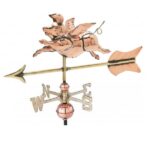 $500.00 - Small 3D Flying Pig With Arrow Weathervane