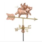 $450.00 - Small Flying Pig With Arrow Weathervane