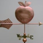 $2,750.00 - Large Apple With Arrow Weathervane
