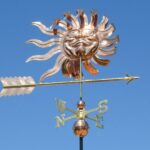 $750.00 - Large Shades Sunface With Arrow Weathervane