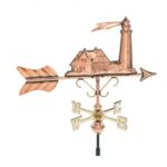 $450.00 - Small Lighthouse With Arrow Weathervane