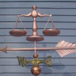 $2,250.00 - Scales Of Justice With Arrow Weathervane