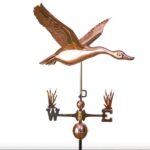 $700.00 - Flying Goose With Cat Tail Directionals Weathervane
